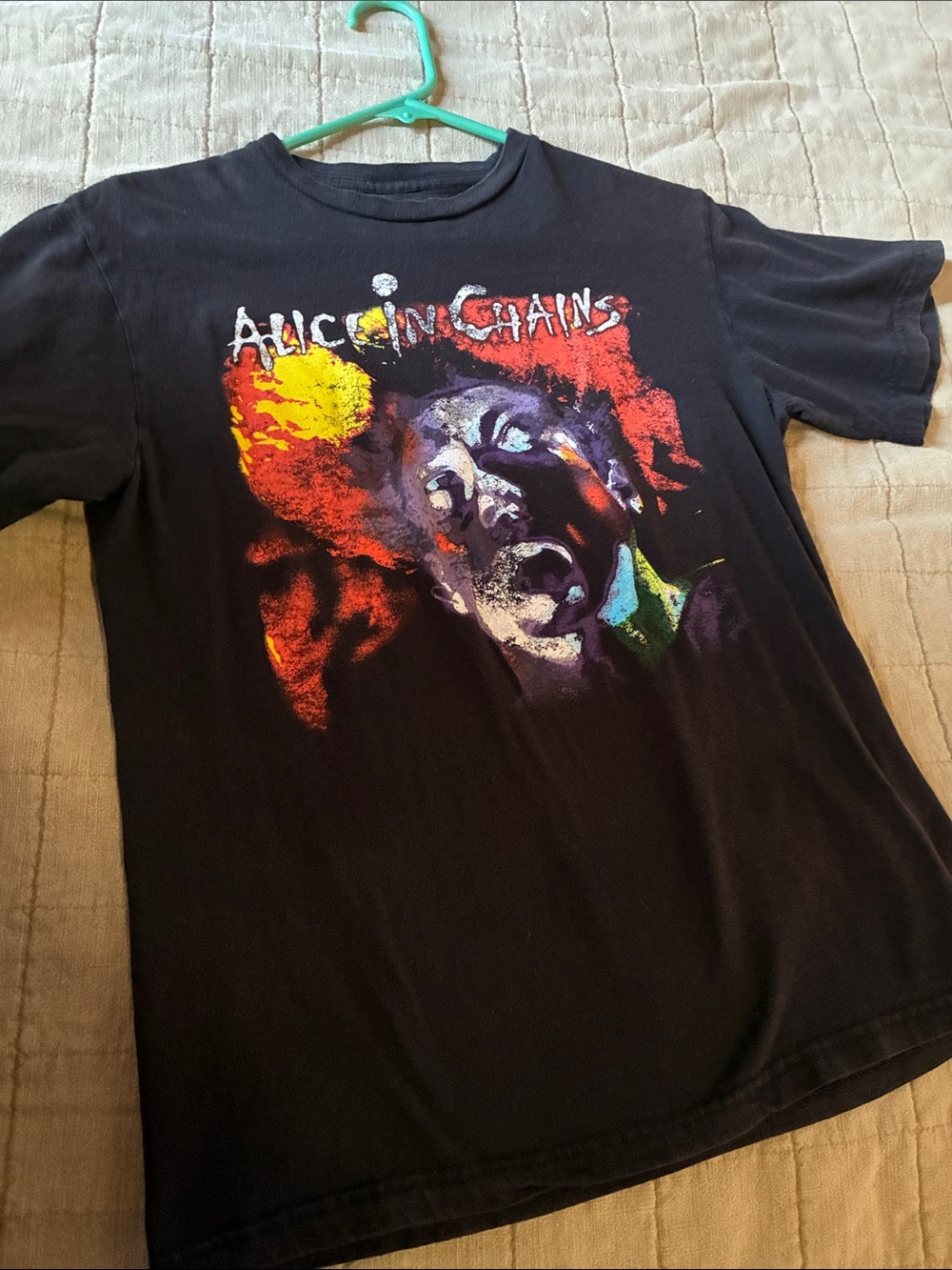 Alice In Chains Black Graphic Short Sleeve Tee
